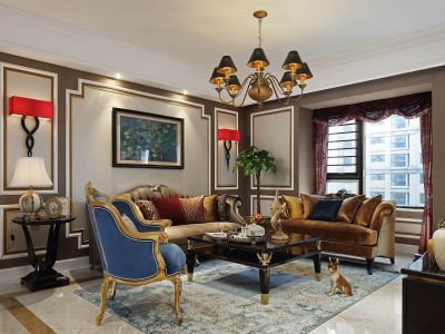 怡翠尊堤157平米欧式风格四室两厅装修案例