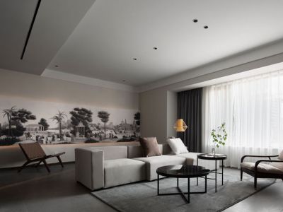 东方海怡花园-121㎡-新中式风效果图