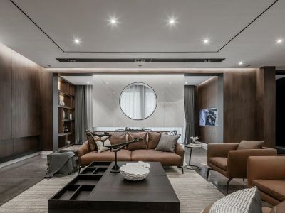 东方海怡花园-132㎡-新中式风效果图