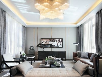 旭辉吴门里-122㎡-现代风效果图