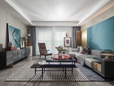 壹方中心-116㎡-轻奢风效果图