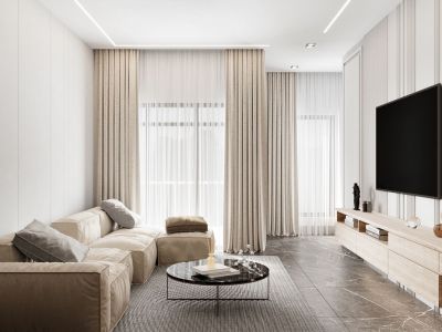 欧洲花园-93㎡-简约风效果图