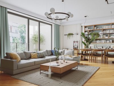 龙湖紫都城-125㎡-北欧风效果图