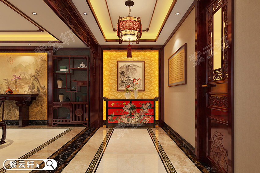 门厅中式装修设计图