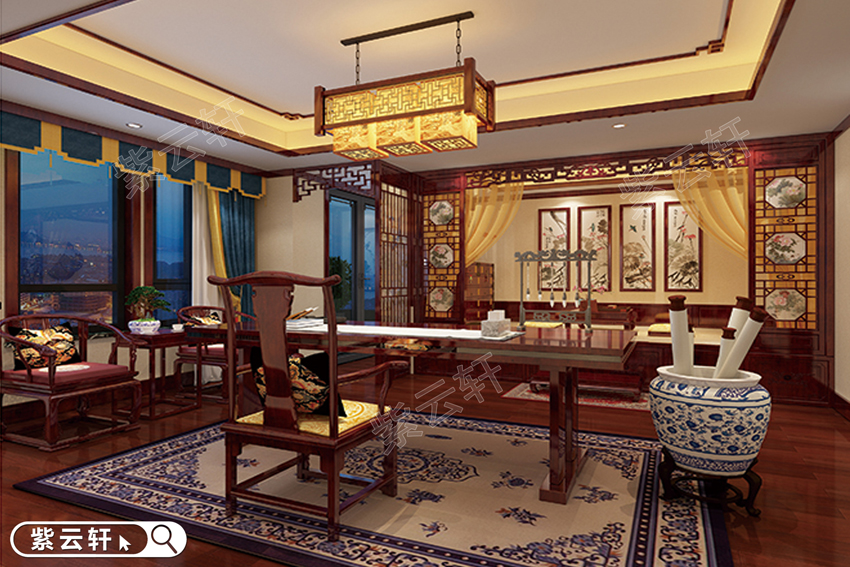 暖阁中式装修设计图