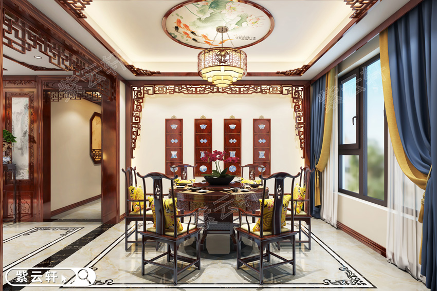 中式别墅装修设计餐厅