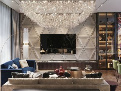 望湖玫瑰园现代风格130平米装修案例