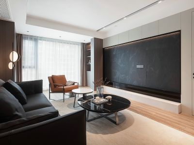 保利融信云上流光简约风格120平米装修案例