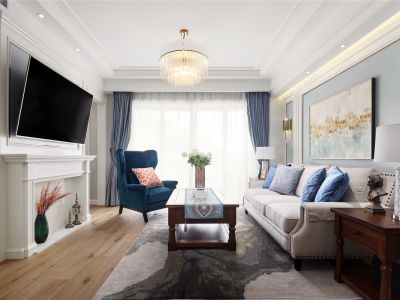 融创九樾府B区观玺-115㎡-美式风效果图