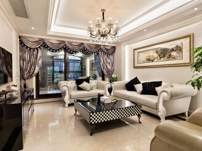 万科翡翠天骄-113㎡-欧式风效果图