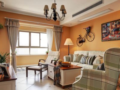 新世界观澜-98㎡-田园风效果图