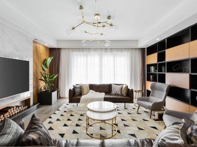 碧桂园西南上城天悦府-144㎡-现代风效果图