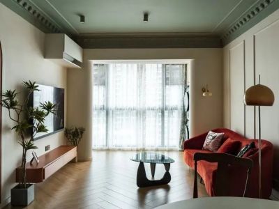 华侨城原岸98平米复古三房装修案例