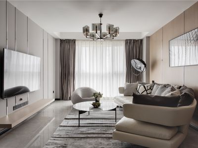 保利大国璟-117㎡-现代风效果图