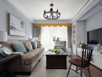 万科理想城D区-99㎡-美式风效果图