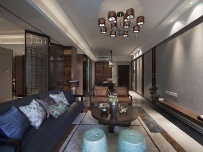 华润悦府FGH区-110㎡-中式风效果图