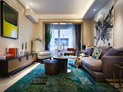 万科麓山-95㎡-混搭风效果图