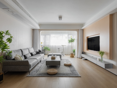 马厂坝TOD青雲壹号135平米现代简约三房装修案例