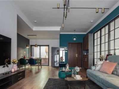 北辰南湖香麓119平方混搭三居室装修案例