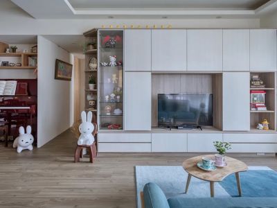 滨江和城93平米北欧三居装修案例