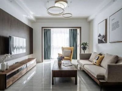 世茂城三期94平米北欧三房装修案例