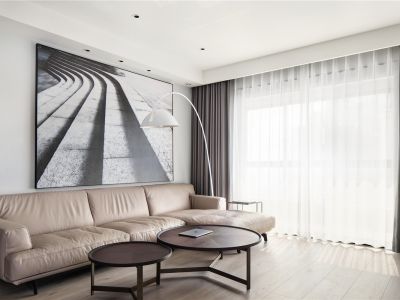 龙湖天曜100平米现代风格三室两厅装修案例