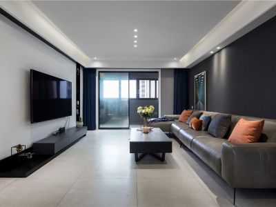 中海映山湖114平米现代风格三室两厅装修案例